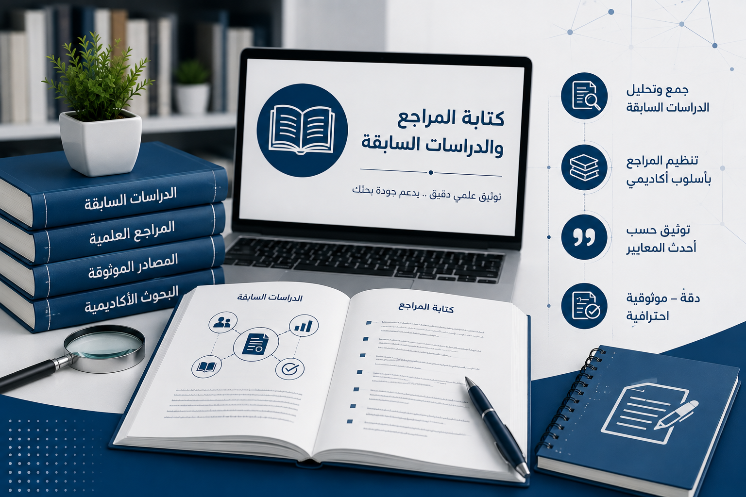 كتابة المراجع والدراسات السابقة